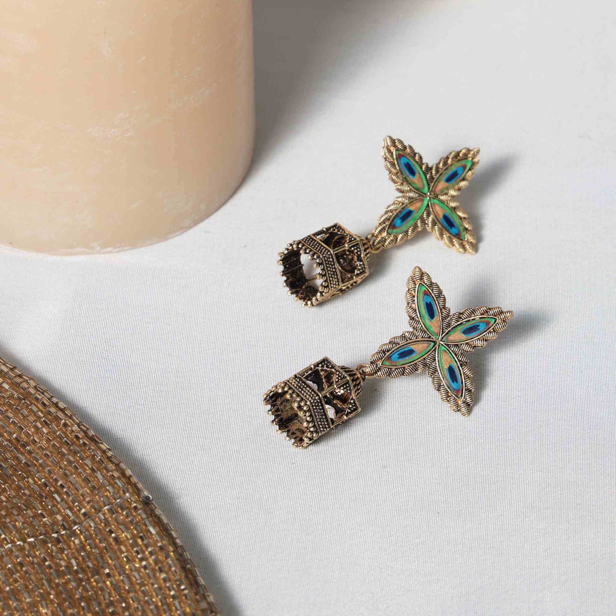 Unnati Gold Plated jhumki Earrings