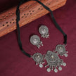 Arya Silver Oxidized Choker Necklace Set