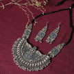 Akansha Kundan Silver Oxidized Necklace Set