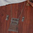 Navya Silver Oxidized Long Necklace Set