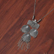 Kaveri Silver Oxidized Long Necklace Set