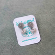 ANVI PEARL SILVER OXIDIZED STUD JHUMKI EARRINGS