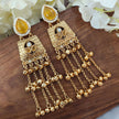 Aarna Kashmiri Gold Plated Earrings - Yellow