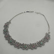 Adrika Silver Plated AD Necklace with Jhumka Earrings & Tikka