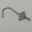 Adrika Silver Plated AD Necklace with Jhumka Earrings & Tikka