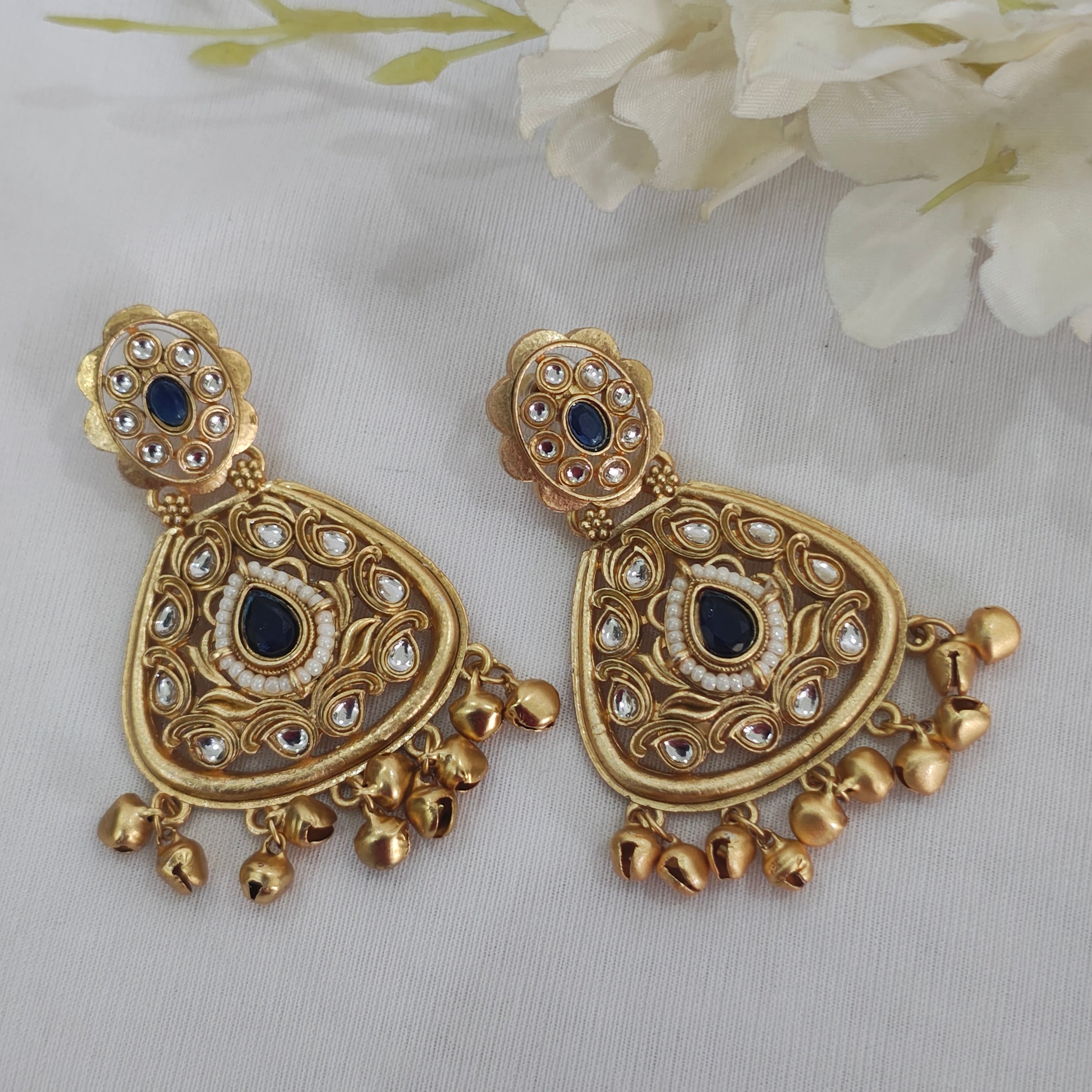 Alisha Gold Plated Kashmiri Earrings