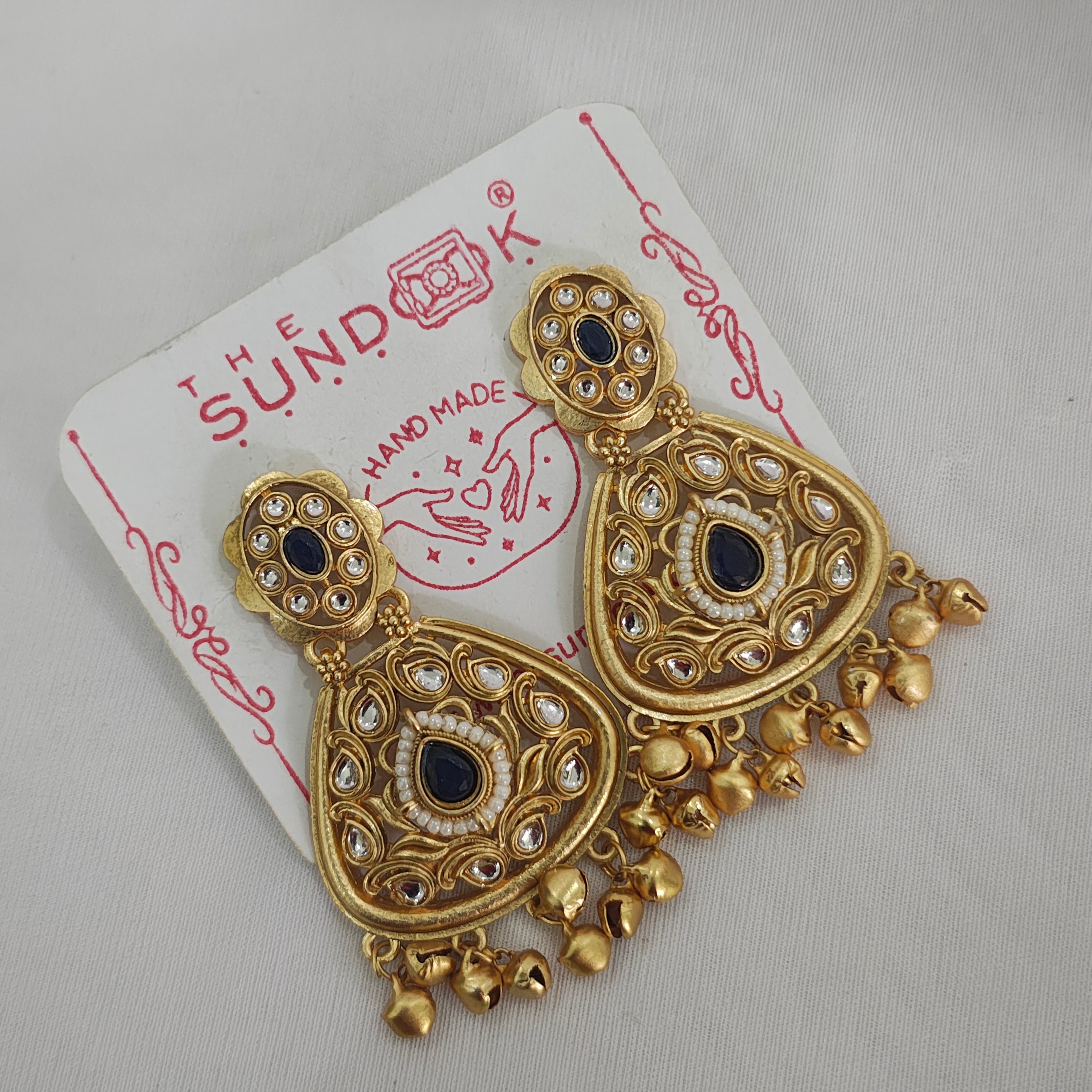 Alisha Gold Plated Kashmiri Earrings