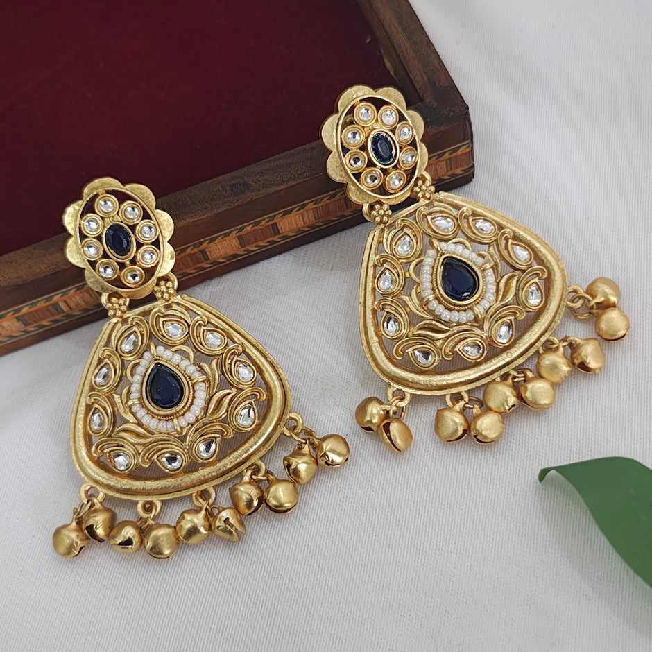 Alisha Gold Plated Kashmiri Earrings