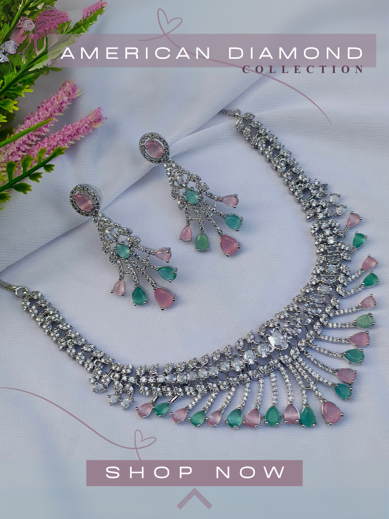 American Diamond Necklace Set Collection