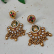 Anjali Gold Plated Heritage Earrings - Green
