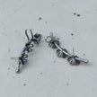 Bhuvi Silver Oxidized Earring Earcuffs