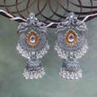 DAMINI SILVER OXIDIZED GHUNGROO CHANDBALI JHUMKI