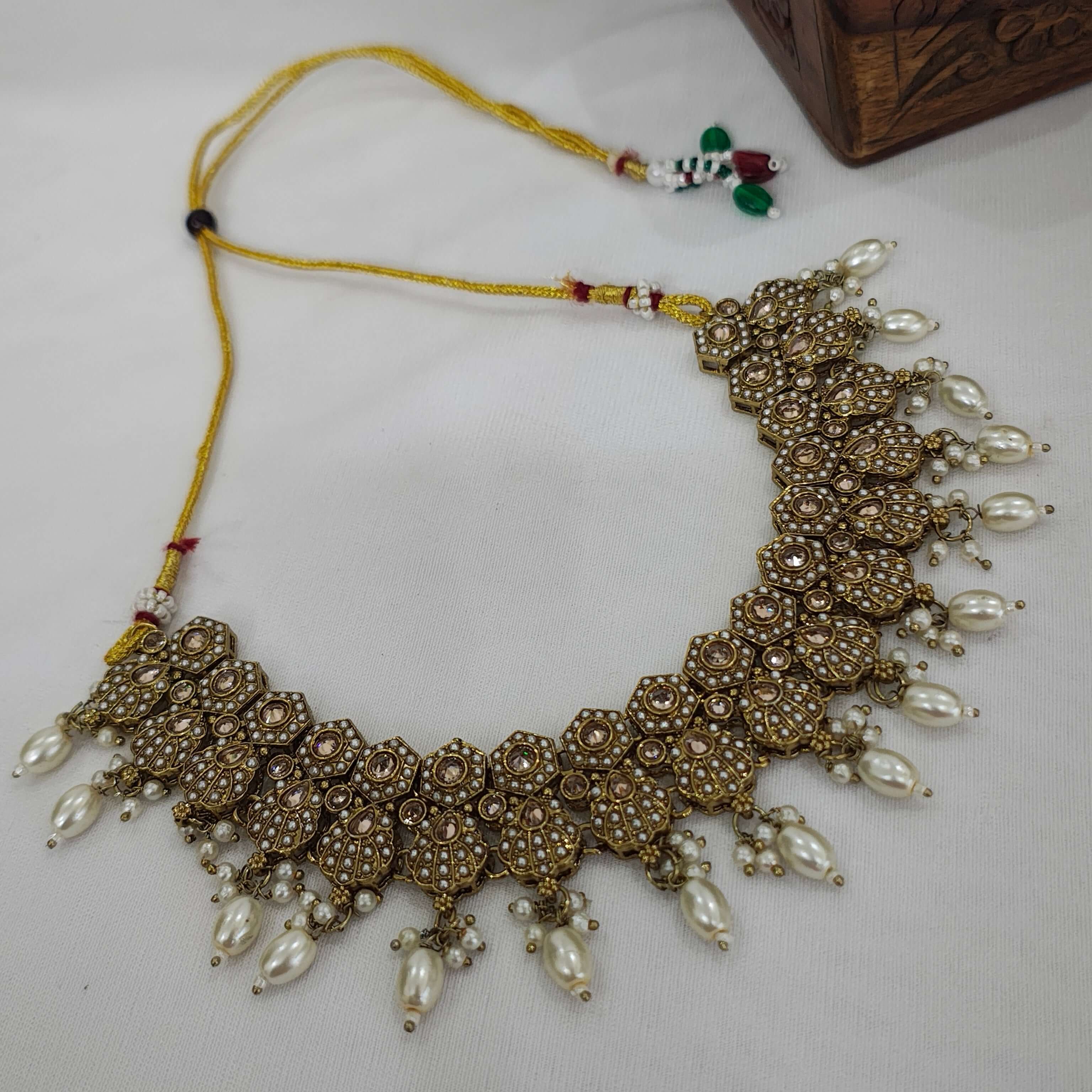 Darshana Polki Kundan Rajwadi Necklace Set