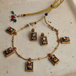 Edha Antique Gold Plated Heritage Necklace Set