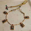 Edha Antique Gold Plated Heritage Necklace Set