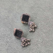 GARGI SILVER OXIDIZED STUD JHUMKI EARRINGS