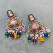 Vani Mukticolour Pearl and Polki Earrings
