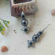 Imli Silver Oxidized Earrings - Black