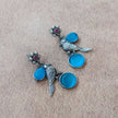 Nalini Silver Oxidized Earrings