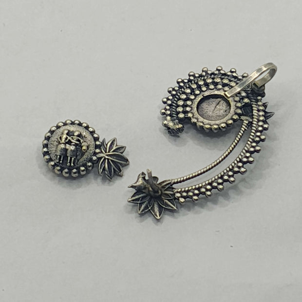 Trisha Silver Oxidized Earring Earcuffs
