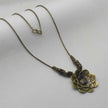 Aditi Gold Oxidized Chain Pendant