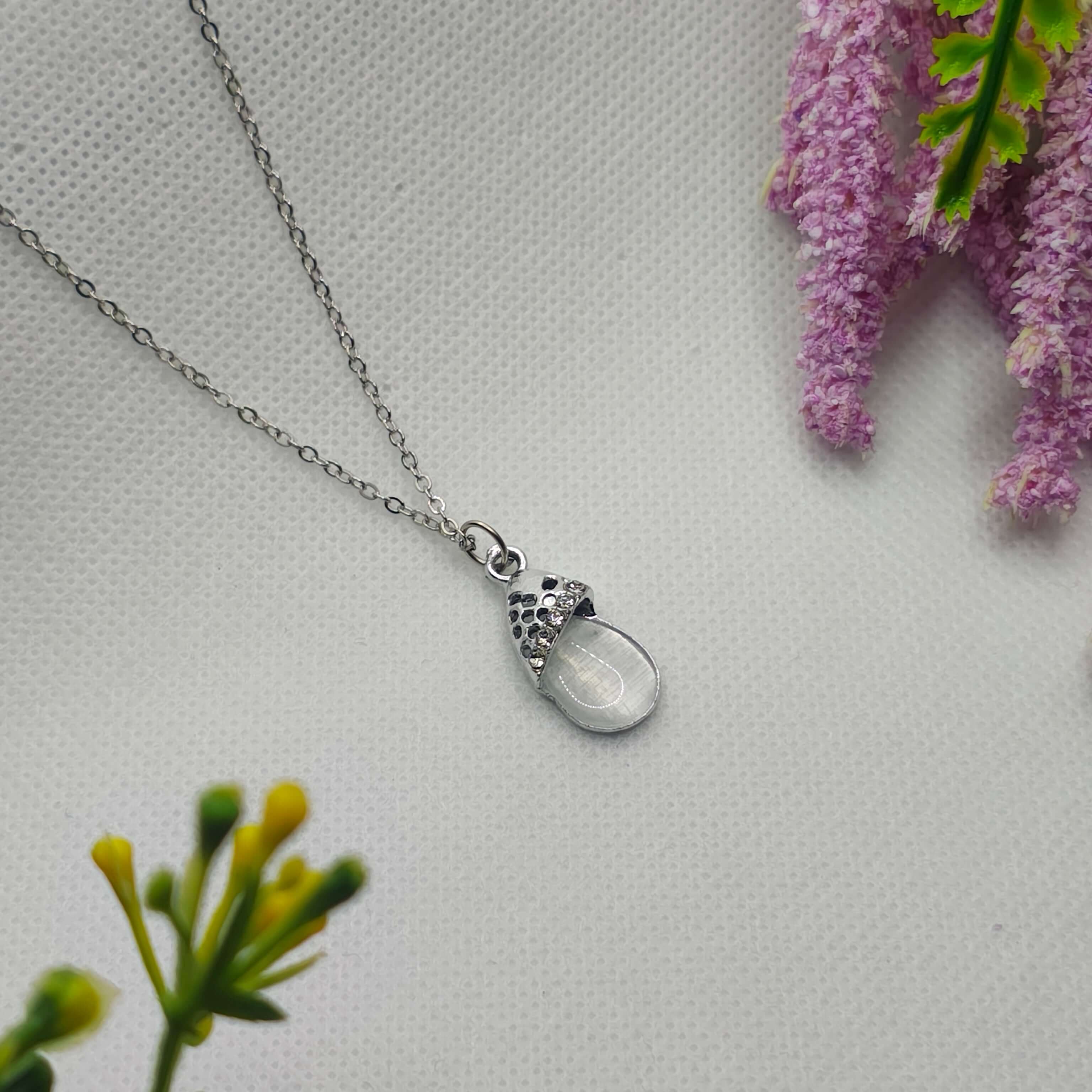 Ela Silver Plated Chain Pendant