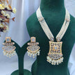 Gitanjali Pearl and Polki Long Necklace Set