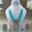 Parinita Pearl and Polki Long Necklace Set