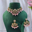 Shloka Pearl and Polki Necklace Set