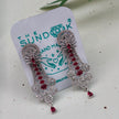 SARA SILVER PLATED AD EARRINGS