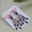 Anika Silver Plated AD Earrings - Blue