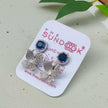 Riva Silver Plated AD Earrings - Blue