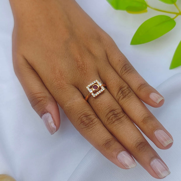 Madri Gold Plated AD Rings