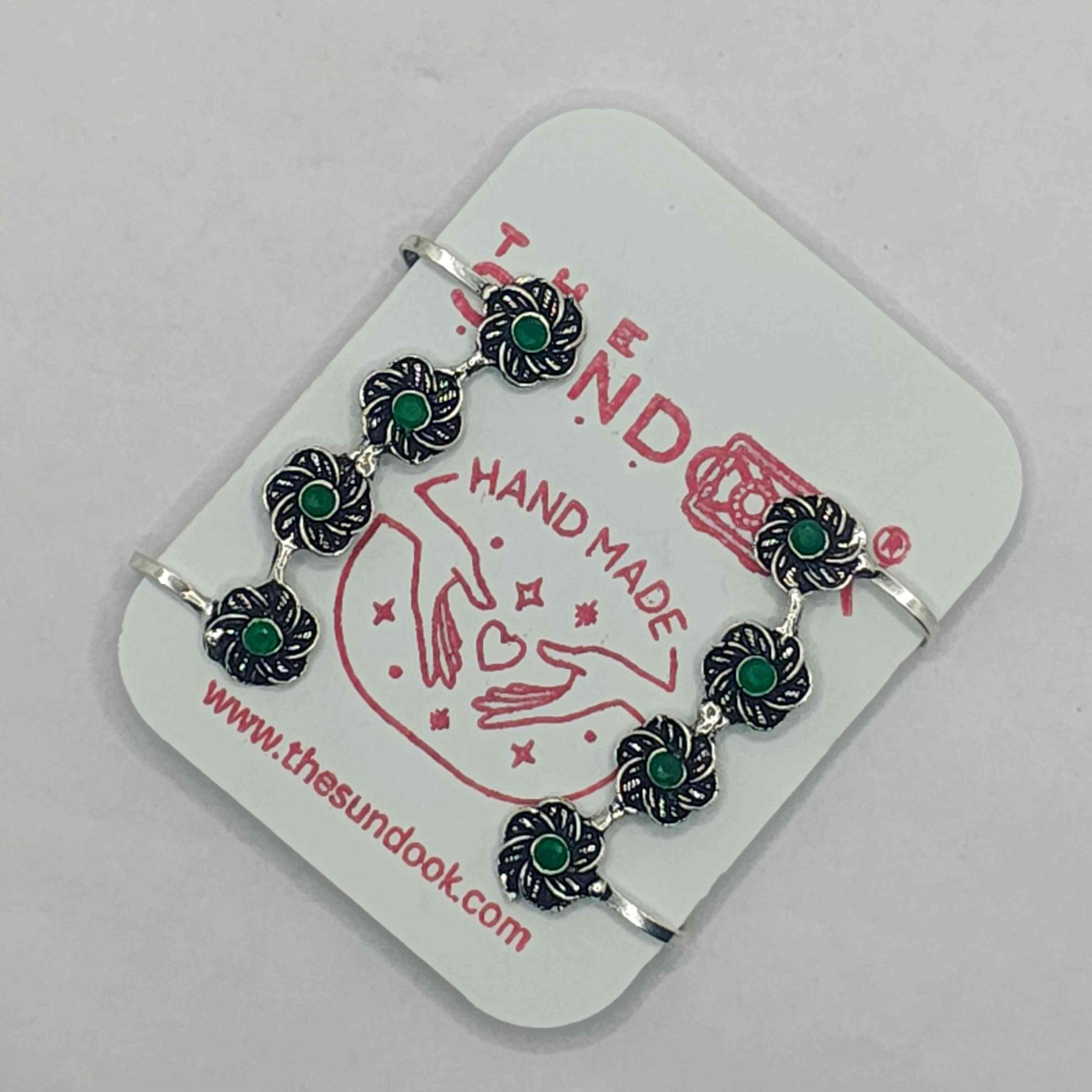 JIYA SILVER OXIDIZED EARCUFFS