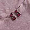 Kiara AD Necklace Set - Ruby Red
