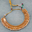 Kashish Handcrafted Antique Gold Plated Kasu Mala Necklace Set