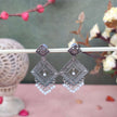 LAVANYA PEARL SILVER OXIDIZED EARRINGS