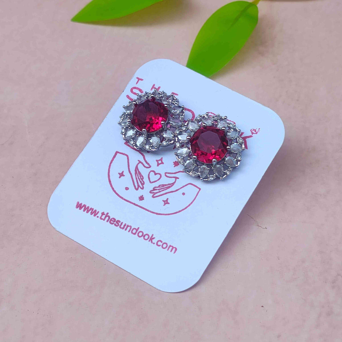 NEETA MULTI LAYERED RUBY RED AD NECKLACE SET