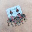 NIHARIKA MULTICOLOUR SILVER OXIDIZED EARRINGS
