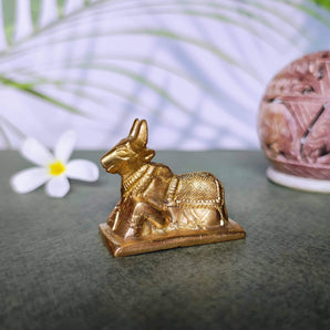 Handcrafted Nandi in Pure Brass (Design-B)