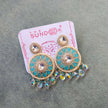 Niti Kundan Polki Chandbali Earrings With Crystal Drops