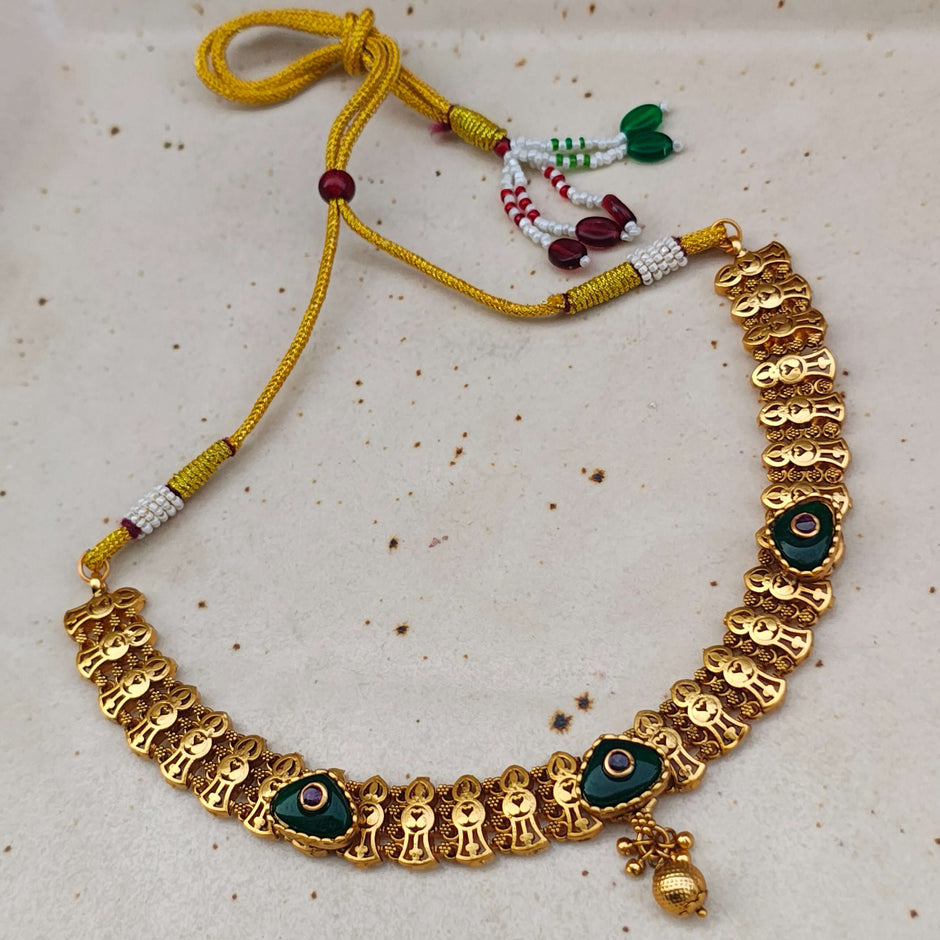 Niyati Gold Plated Heritage Necklace Set