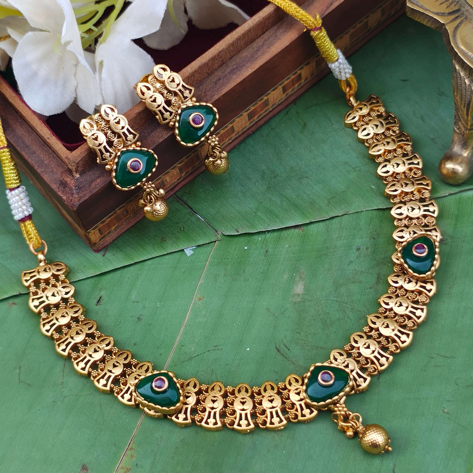 Niyati Gold Plated Heritage Necklace Set