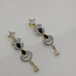 OJASVI GOLD PLATED AD NECKLACE WITH DROP EARRINGS