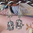 PANCHHI SILVER OXIDIZED EARRINGS