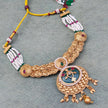 Pavitra Heritage Meenakari Pearl Choker Necklace Set
