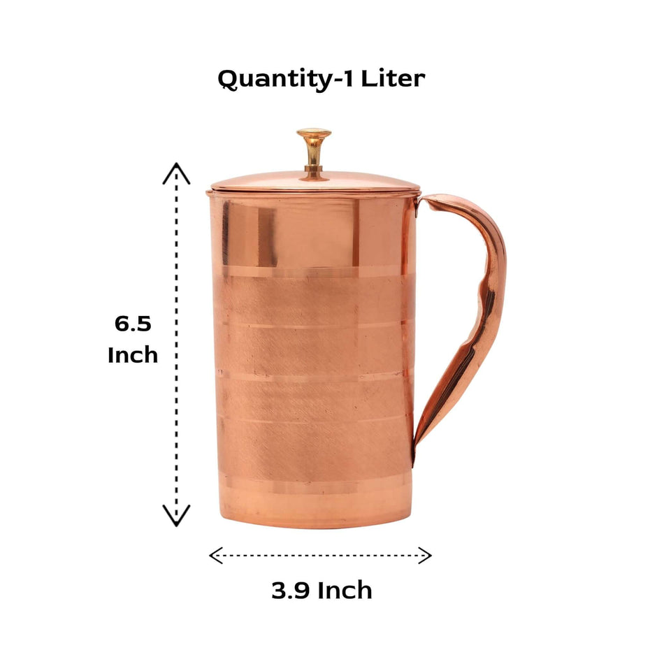 Silver Touch Copper Jug