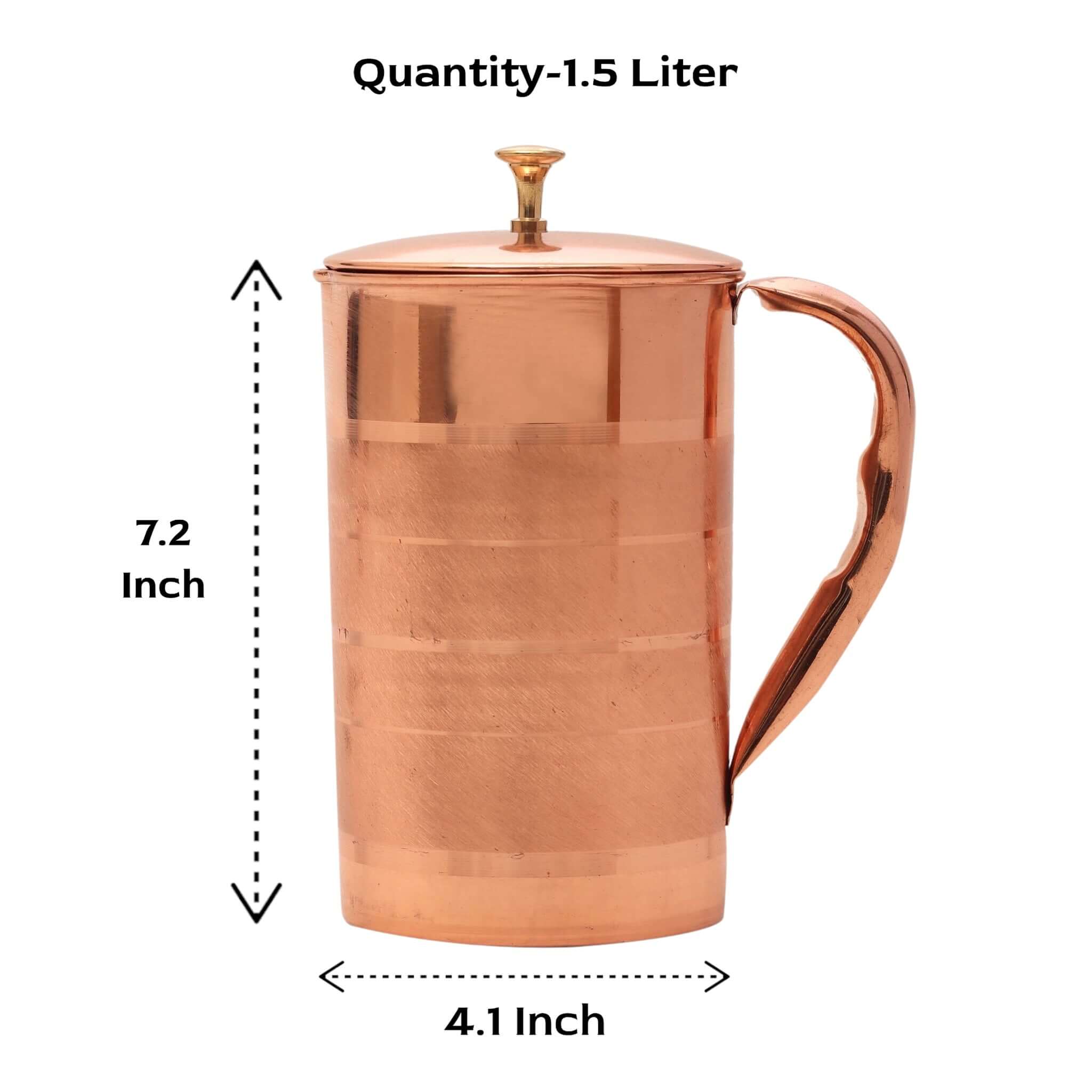 Silver Touch Copper Jug