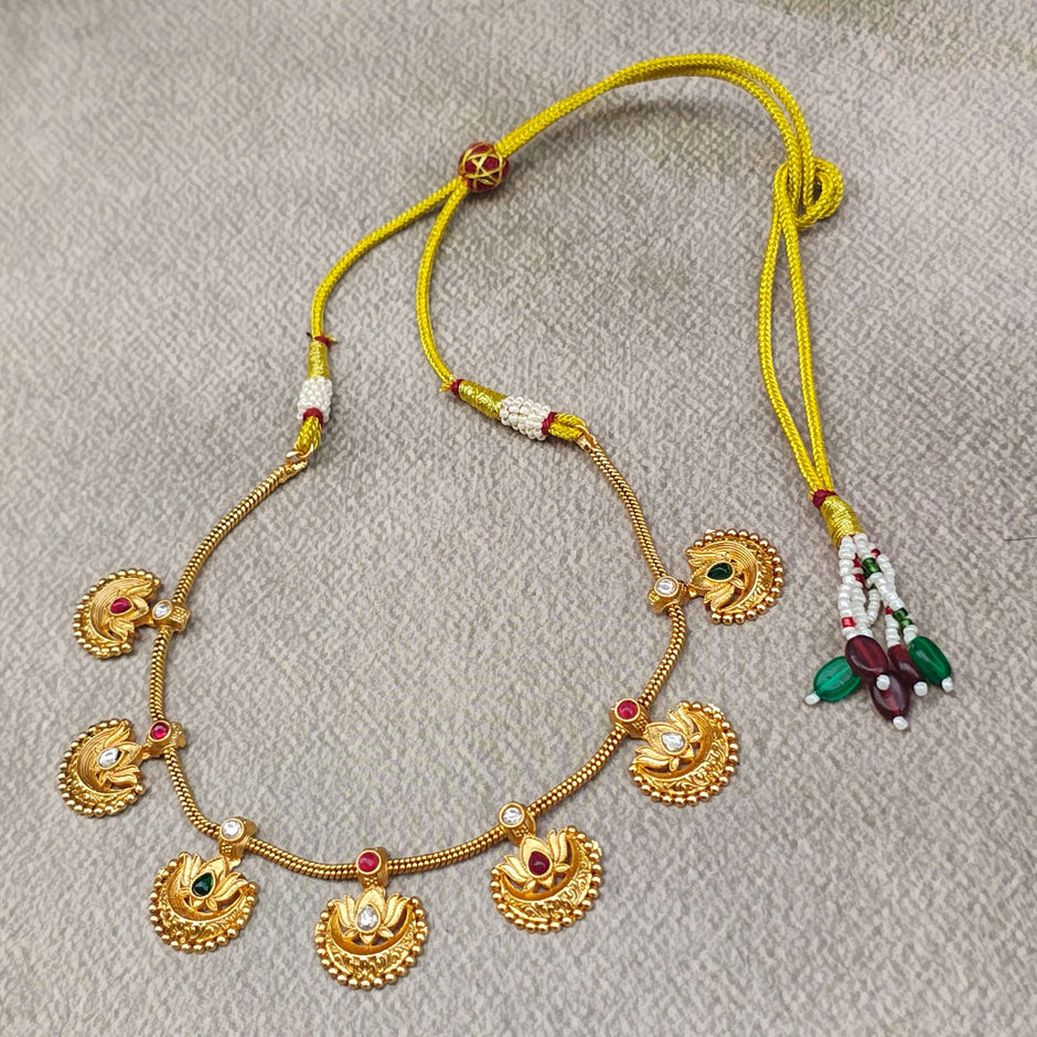 Priyal Gold Plated Heritage Necklace Set
