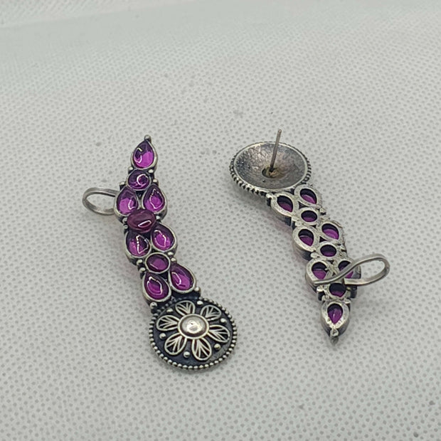 RIDHI SILVER OXIDIZED EARRING EARCUFFS